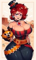 ai ai_assisted ai_generated big_breasts big_thighs brawl_stars cute_girl lola_(brawl_stars)