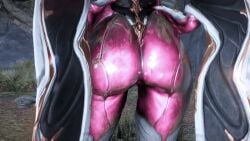 animated ass ass big_ass big_butt dance ember_(warframe) facing_away female high_resolution in_game pink_body robot robot_girl round_ass warframe