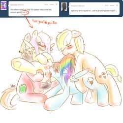 applejack_(mlp) big_macintosh_(mlp) earth_pony equine female fluttershy_(mlp) friendship_is_magic horse male mrfatcakes my_little_pony pony rainbow_dash_(mlp) rule_63 smooth_skin