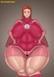 1female 1girls annoyed_expression atom_eve cocoreche female hourglass_figure huge_thighs invincible invincible_(tv_series) pillow_shading solo_female tagme twitter_link