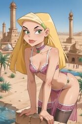 ai_generated arabian belly_dancer blonde_hair desert sharon_spitz