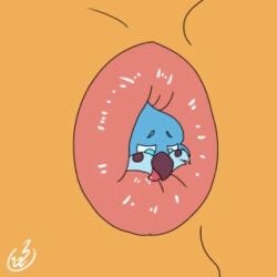 anal anal_head_gulp anal_vore animated appledectomy ass bodily_fluids lazy_sunshine licking low_res pucker sweat tongue vore walkiebirb