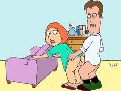 bent_over doggy_style family_guy female from_behind human james_woods lois_griffin male rabbi_(artist) straight tagme