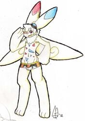 1boy anthro anthrofied bulge game_freak kokoro-doll male male_only nintendo pokémon_(species) pokemon solo solo_male tagme togekiss white_background