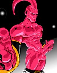 1boy bara dragon_ball dragon_ball_z k3rry majin_buu male male_only muscle muscles solo super_buu tagme