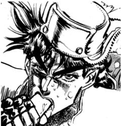 battle_tendency blowjob edit gay hirohiko_araki jojo's_bizarre_adventure joseph_joestar male male_only monochrome multiple_males oral tagme yaoi