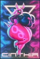 2025 anthro anthrofied ass big_breasts big_bulge big_butt breast_grab breasts bulge digital_media_(artwork) eyelashes female generation_5_pokemon gynomorph hand_on_breast hi_res huge_breasts huge_butt huge_thighs hyper hyper_breasts hyper_butt hyper_thighs intersex looking_at_viewer muscular muscular_gynomorph muscular_intersex nintendo patacon pink_body pokemon pokemon_(species) scolipede thick_thighs yellow_sclera