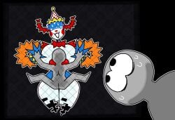 1boy 1boy1girl 1girls against_surface crushtrap female femdom five_nights_at_freddy's five_nights_at_freddy's:_secret_of_the_mimic jackie_(fnaf) male straight
