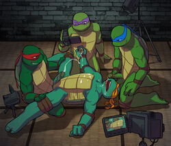 4kids_entertainment anal anal_sex biceps brothers camera closed_eyes cum cum_in_mouth cum_inside cum_on_chest cum_on_face cum_on_hand cumshot donatello erection foursome gangbang gay grin group_sex handjob incest leonardo leonardo_(2003) leonardo_(tmnt) male mask masturbation michelangelo michelangelo_(2003) michelangelo_(tmnt) muscles mutant nude oral orgasm orgy penetration penis raphael sex shell siblings slit sneefee teenage_mutant_ninja_turtles teenage_mutant_ninja_turtles_(2003) tmnt tmnt_2003 toned turtle vein veins