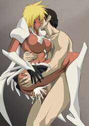 1boy 1girls areola aroused arrancar ass ass_grab bleach blonde_hair blue_eyes blush boots breasts busty censored clothed_female_nude_male clothed_sex cum cum_explosion cum_in_pussy cum_inside cum_overflow dark-skinned_female dark_skin erect_nipples espada excessive_cum excited faceless_male female femsub fit_female french_kiss hair happy_sex held_up huge_breasts interracial kissing kissing_while_penetrated knee_boots large_breasts lime_(purple_haze) looking_pleasured male male_penetrating maledom mature_female nipples overflow passionate penis perky_breasts plump_ass puffy_areola resurreccion romantic saliva sex short_hair skin_tight slim_waist spiky_hair standing_sex suspended_congress sweat testicles thick_thighs thrusting tia_harribel upright_straddle vaginal_penetration villainess wholesome