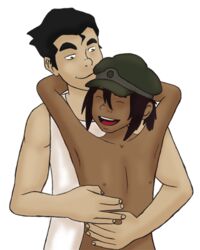 2boys apron aurora-lynne avatar_legends bolin male male_only naked_apron skoochy smooth_skin the_legend_of_korra yaoi