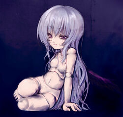 doll_joints hands nude pink_eyes pokomi rozen_maiden suigintou white_hair