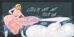 big_ass big_breasts big_penis condom condom_filling cum emma_frost emma_frost_(marvel_rivals) excessive_cum futa_only futanari slinkmayker solo solo_focus