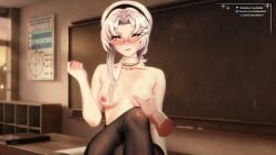 1girls animated aroused aroused_face beautiful_girl beauty_mark blush boobs_grab brat breasts bubblebebe classroom cute cute_face eyebrows eyelashes female female_focus female_only half_naked handjob_gesture hourglass_figure indie_virtual_youtuber lewdtuber medium_breasts petite petite_body petite_breasts petite_female pov sexy sexy_body sexy_pose tagme teacher_and_student thick_thighs thighs video vtuber vtuberfanart white_hair yellow_eyes
