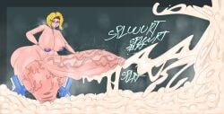 big_ass big_breasts big_penis cum cum_everywhere emma_frost emma_frost_(marvel_rivals) excessive_cum futa_only futanari slinkmayker solo solo_focus