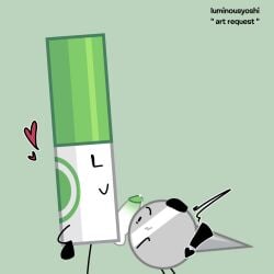 battle_for_dream_island battle_for_dream_island_again bfb bfdi bfdia cum marker_(bfdi) naily_(bfdi) object_shows penis
