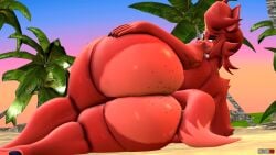 1girls 3d 3d_(artwork) animatronic anthro ass ass_focus bedroom_eyes big_ass bottom_heavy bubble_butt fat_ass female female_only fexa five_nights_at_freddy's fox foxy_(fnaf) freckles fredina's_nightclub furry furry_only gluteal_fold half-closed_eyes hand_on_ass hand_on_own_ass huge_ass large_ass looking_at_viewer looking_back lying lying_on_side massive_ass nude nude_female png rear_view red_body relliksb robot robot_girl solo tail thick_ass thick_thighs thunder_thighs wide_hips
