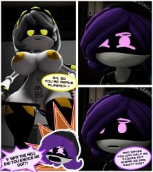 2girls 3d 3d_(artwork) 3d_artwork 3d_model 3d_render 3girls absurd_res absurd_resolution absurdres before_sex big_ass big_boobs big_breasts big_butt big_nipples comic comic_page comic_panel comics disassembly_drone glitch_productions imminent_penetration imminent_sex kidnapped kidnapped_girl large_ass large_breasts large_butt murder_drones pitch-black_skin plot porn_with_plot purple_eyes purple_hair qos queen_of_spades robot robot_girl robot_humanoid serial_designation_v sfm source_filmmaker source_filmmaker_(artwork) tagme text text_bubble uncensored uzi_(murder_drones) uzi_doorman v_(murder_drones) whip white_body white_hair whiteweasel yellow_eyes