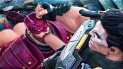 2boys beard big_penis blowjob boner censored cock daredevil daredevil_(marvel_rivals) dick domredsins erection fellatio gay male male_only marvel marvel_rivals matt_murdock muscular muscular_male oral penis punisher_(francis_castle) sucking sucking_penis yaoi
