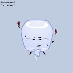battle_for_dream_island battle_for_dream_island_again bfb bfdi bfdia cum ice_cube_(bfdi) object_shows on_knees tentacle_penis