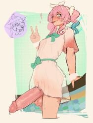big_balls big_dick cipher_(honkai:_star_rail) cock cock_hungry dick dickgirl hiddenfuchsia honkai:_star_rail hoyoverse huge_cock hung hyacine_(honkai:_star_rail) imminent_sex large_dick mole pigtails pink_hair solo solo_female solo_focus trans_woman transfem