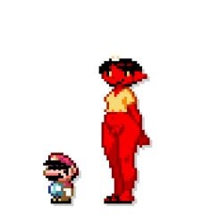 1_horn 2026 alpha_channel asian_mythology big_nose black_clothing black_facial_hair black_footwear black_hair black_mustache black_sandals blue_clothing blue_overalls bottomless bottomless_female bottomless_humanoid brown_clothing brown_footwear brown_shoes censor_bar censored_eyes clothed clothed_human clothed_male clothing demon digital_media_(artwork) duo east_asian_mythology facial_hair female female_humanoid footwear fully_clothed fully_clothed_human fully_clothed_male genitals gloves hair hands_behind_back handwear hat headgear headwear horn horned_humanoid human humanoid humanoid_genitalia humanoid_vulva japanese_mythology larger_female larger_humanoid low_res male male_human mammal mario mario_bros mustache mythology navel nintendo noill not_furry oni overalls pixel_(artwork) red_body red_clothing red_hat red_headwear red_skin red_vulva ringo-chan_(noill) sandals shoes short_hair simple_background size_difference smaller_human smaller_male smile standing super_mario_world tan_body tan_nose tan_skin topwear transparent_background vulva white_clothing white_gloves white_handwear yellow_clothing yellow_topwear yokai