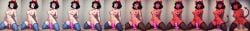 ai_generated busty corruption demon_girl dildo hair_bow magic red_lipstick riding riding_dildo snow_white_(disney) snow_white_and_the_seven_dwarfs_(1937_film) stockings succubus transformation