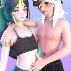 2boys 3d 3d_(artwork) animated animated_gif animation anime_style bar belly_button_fingering belly_fetish blue_background chibi confused_look cute cyno_(genshin_impact) cynonari daz3d deep_belly_button embarrassed embarrassed_expression eye_roll fair_skin femboy femboy/femboy gay genshin_impact giving_in male male/male mondstadt myart navel_fetish navel_fingering navel_focus navel_play navel_poke navel_tickling playing_with_navel render shortstack tease teasing tickle tickle_torture tickling_belly tighnari_(genshin_impact) twink wholesome zazkinkart