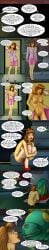 alien ass blue_eyes breasts brown_hair carnivore_cafe comic detailed_background dialogue earrings english_text gynophagia hi_res high_heels hungry_mouth imminent_cannibalism imminent_death imminent_vore meatgirl medium_breasts medium_hair miniskirt monster navel nipples nipples_visible_through_clothing no_bra no_panties peril pink_clothing predator/prey prostitute prostitute_clothes prostitution pubic_hair pussy red_lips red_shoes saliva speech_bubble stockings stupid vore white_stockings