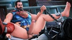 anal anal_penetration anal_sex bara big_penis boner censored cock dc dc_comics dick domredsins erection gay lobo_(dc) male male_only penis superman superman_(clark_kent) superman_(series)
