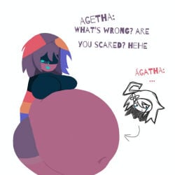 agetha_(kaaatie) dangerous_forest fundamental_paper_education self_vore vore vore_belly