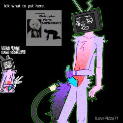 4_arms about_to_cum antennae black_claws black_pawpads blue_tentacle blushing claws colorful_cum cum cumming fluffy fluffy_body furry_body genderless ilovepizza71 masturbating masturbation multi_arm multi_limb oc original_character pawpads paws pink_markings precum purple_fur red_markings slim slim_waist solo solo_focus standing static stroking_penis tail tears_in_eyes tears_of_pleasure television tentacle tentacle_penis tv_head white_eyes white_mouth white_nose