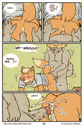 age_difference anal anthro anus artdecade ass balls blush canine comic cum cum_in_ass cum_inside english_text farm field fox fur furry furry_only gay hat male male/male male_only orgasm penis romantic rural southern wolf yaoi