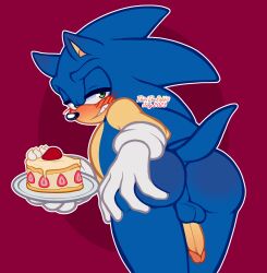 1boy ass backsack balls blush cake hand_on_butt male male_only penis presenting presenting_hindquarters solo solo_male sonic_(series) sonic_the_hedgehog sonic_the_hedgehog_(series) thiritherabbit