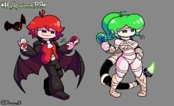 big_ass big_breasts clothed dl143140dl female friday_night_funkin friday_night_funkin_mod mitori_(vs_human_impostor) no_bra no_underwear revealing_clothes robert_(vs_human_impostor) sideass vs_human_impostor