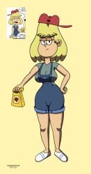 1girls backwards_hat big_breasts clothed lana_loud milf nickelodeon overalls rita_loud solo the_loud_house wide_hips