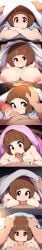 ai_generated blanket collage comic cum fellatio kill_la_kill mankanshoku_mako novelai self_upload somethingweird under_blanket