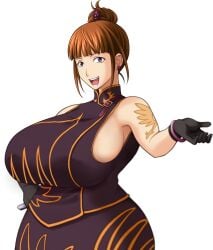 07th_expansion 51nn3r8ru2 aged_up anime anime_style big_breasts bra breasts edit edited eva_ushiromiya female female_only ginger ginger_hair gloves hair hair_bun hips hourglass_figure huge_breasts hyper_breasts large_breasts light_brown_hair light_skin long_hair looking_at_viewer mature mature_female mature_woman milf mother no_background older_female orange_hair purple_eyes smile smiling sprite_edit tagme thick_hips thick_thighs tied_hair tight_clothing transparent_background umineko_no_naku_koro_ni wide_hips