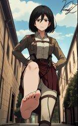 mikasa ackerman from attack on titan by vinkz