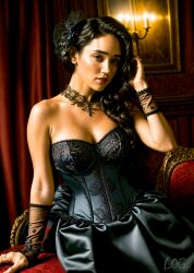 actor actress ai_generated ai_hands big_breasts burlesque cabaret celebrity cleavage corset detailed female female_only high_quality hourglass_figure hyperrealistic jennifer_connelly leak leaked lingerie logart real_person seductive sensitive solo stable_diffusion