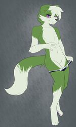 anthro border_collie canine cuntboy drake_soda_pup fur furry intersex nude panties pussy shy solo underwear undressing yuurikin