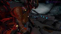 2023 3d animated big_thighs female futa_on_female futanari genderswap_(mtf) glowing metallic_body mp4 samtrix sound source_filmmaker stalker_(warframe) tagme valkyr_(warframe) video warframe