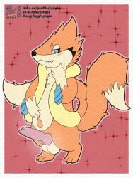 2023 floatzel generation_4_pokemon genitals hi_res male nintendo no_humans penis pokemon pokemon_(species) standing syngie_(artist)