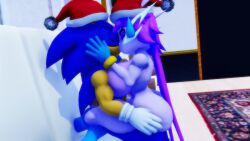 alternate_breast_size anthro big_breasts breasts christmas crossover eastern_and_western_character female female_protagonist freedom_planet freedom_planet_2 huge_breasts kissing large_breasts male male_protagonist nude nude_female nude_male sahanovazamat sash_lilac sex sonic_(series) sonic_the_hedgehog sonic_the_hedgehog_(series) straight