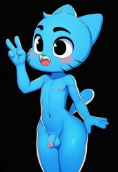 3d 3d_(artwork) ai ai_art ai_generated cartoon_network gumball_watterson hulu novelai the_amazing_world_of_gumball the_wonderfully_weird_world_of_gumball