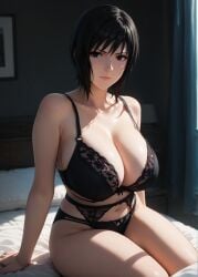 1girls 2d ai_generated ass big_ass big_breasts black_eyes black_hair boruto:_naruto_next_generations bra breasts breasts_bigger_than_head curvaceous curvaceous_female curvaceous_figure curvy curvy_figure high_quality hourglass_figure huge_breasts inviting_to_sex large_breasts light-skin light-skinned_female lingerie lips mature mature_female mature_woman medium_hair milf milf-master mommy naruto naruto_(series) naruto_shippuden pale-skin pale-skinned_female panties posing sagging_breasts seductive seductive_look sexy_pose shiny_skin shizune short_hair stable_diffusion tagmeo thick_ass thick_butt thick_thighs thighs underwear wide_hips