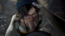 1080p 1boy 1girls 3d 3d_animation alma_(monster_hunter_wilds) animated big_penis black_hair blowjob breasts cock_on_face deepthroat glasses light_skin longer_than_10_seconds lorgegucas monster_hunter monster_hunter_wilds no_watermark oral penis pov rubbing shorter_than_30_seconds sound tagme tits_out uncensored video