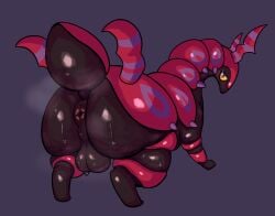 anus ass backsack balls blush blush_lines bodily_fluids digital_media_(artwork) feral galenaradio generation_5_pokemon genitals hi_res looking_at_viewer male male_feral male_only musk musk_clouds nintendo overweight overweight_feral overweight_male perineum pokemon pokemon_(species) presenting presenting_anus presenting_hindquarters puffy_anus scolipede solo solo_male sweat sweatdrop sweaty_balls sweaty_butt sweaty_genitalia tail