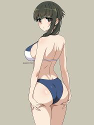 1girls ass ass_cleavage back bare_arms bare_back bare_hands bare_hips bare_legs bare_shoulders bare_skin bare_thighs big_breasts bikini bikini_bottom bikini_only bikini_top blue_bikini blue_bikini_bottom blue_bikini_top blue_string_bikini blue_swimsuit blue_swimwear breasts brown_background brown_eyebrows brown_eyes brown_eyes_female brown_hair brown_hair_female bubble_ass bubble_butt busty busty_female busty_girl butt_crack curvaceous curvaceous_ass curvaceous_body curvaceous_female curvaceous_figure curvaceous_hips curvy curvy_ass curvy_body curvy_female curvy_figure curvy_hips digital digital_art digital_drawing digital_drawing_(artwork) digital_media digital_media_(artwork) dimples_of_venus elbows exposed_arms exposed_back exposed_hips exposed_legs exposed_shoulders exposed_skin exposed_thighs female female_focus female_only fingers hand_on_ass hand_on_butt hand_on_own_ass hand_on_own_butt high_resolution highres hourglass_figure kimi_wa_meido-sama large_boobs large_breasts lean_figure long_hair looking_at_viewer looking_back looking_back_at_viewer narrow_waist nipple_bulge plump_breasts sephtis shoulders sideboob simple_background slender_body slender_waist slim_waist solo standing string_bikini swimsuit swimwear thick_thighs thighs twintails twintails_(hairstyle) upper_body white_pupils wide_hips yuki_(kimi_wa_meido-sama)