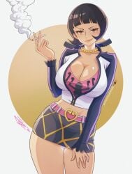 shakuyaku from one piece by midniteblueart